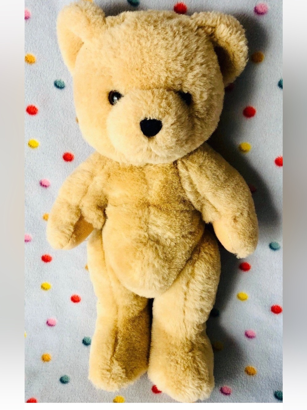 Vintage Anco Teddy Bear Jointed Plush Stuffed Animal 15”